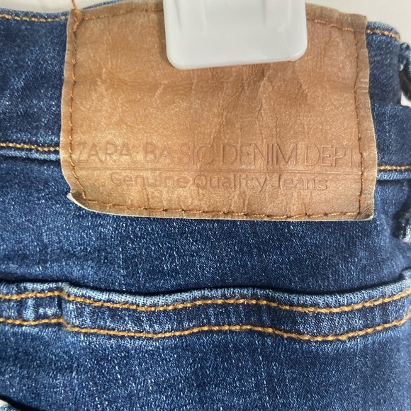 Zara Women’s Jeans Z1975 Basic Denim Capri 4 - Picture 5 of 7